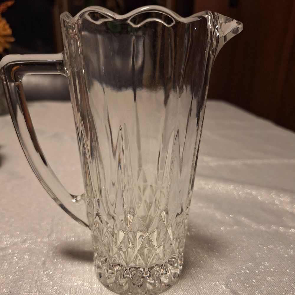Vintage lead crystal pitcher